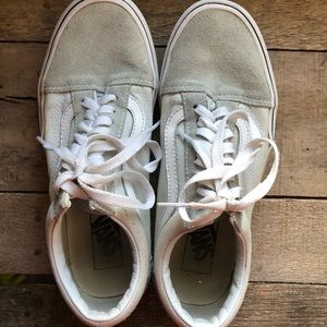 Light blue women’s Vans